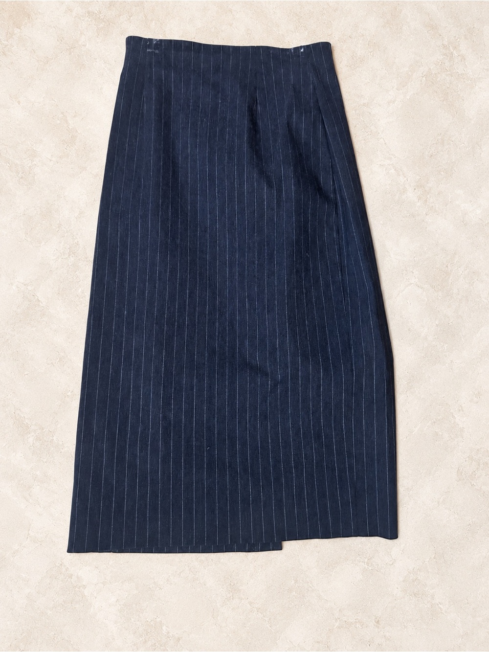 🖤 Vintage 1996 bebe Pinstripe Midi Pencil Skirt Size 4 Made in USA 90s Y2K
